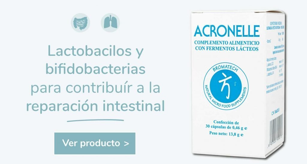 Acronelle Probióticos para Intestino irritable, Crohn, Colitis Ulcerosa sensibilidad al gluten no celíaca. Celicidad